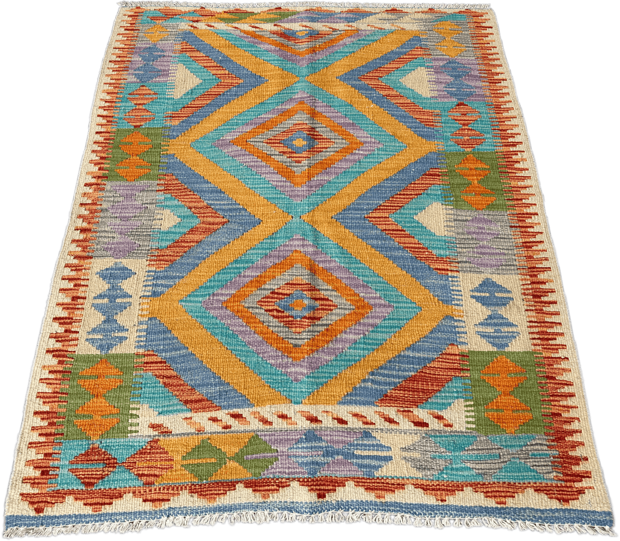 Chobi Kilim Rug - 118 cm x 88 cm