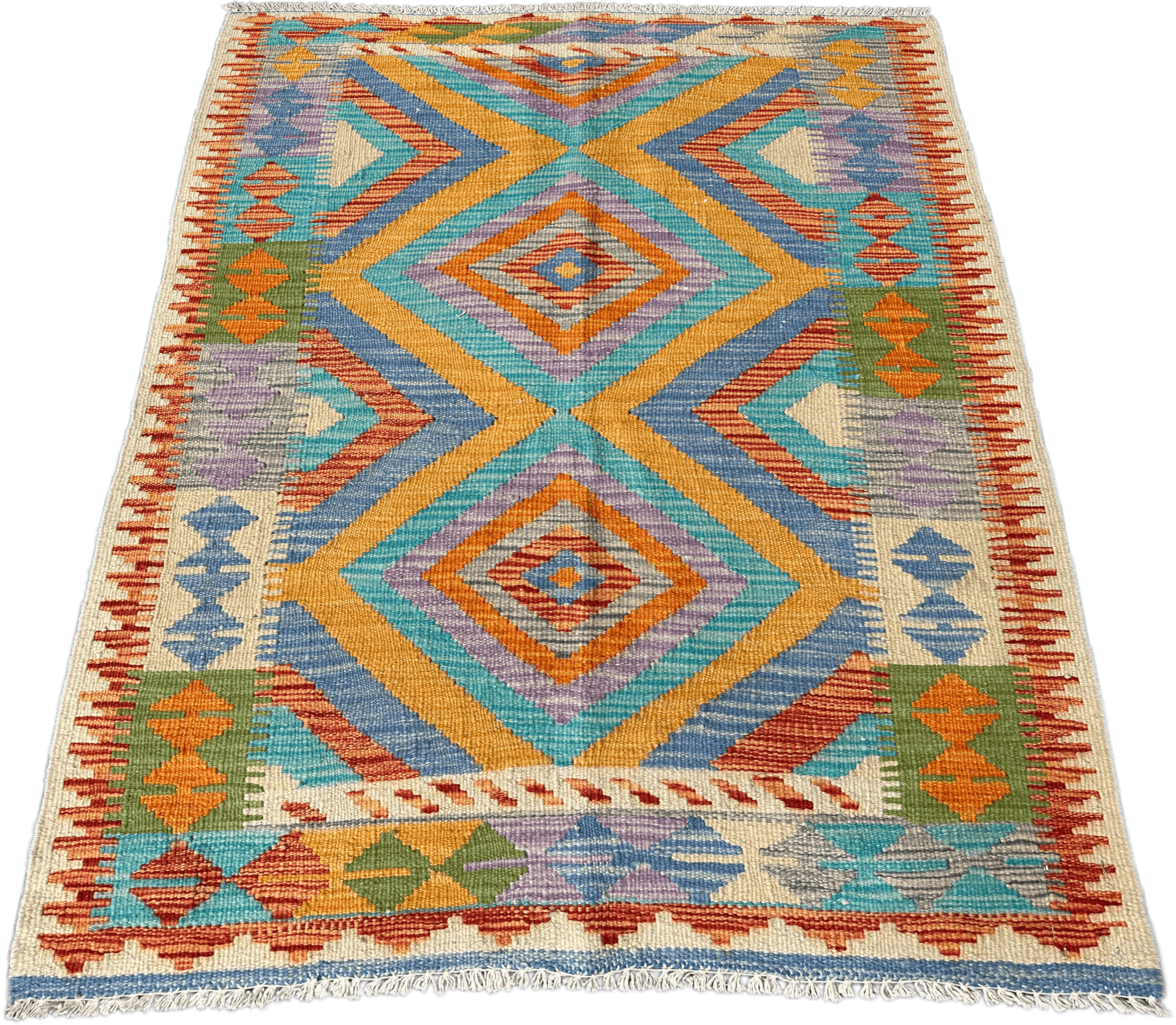 Chobi Kilim Rug - 118 cm x 88 cm