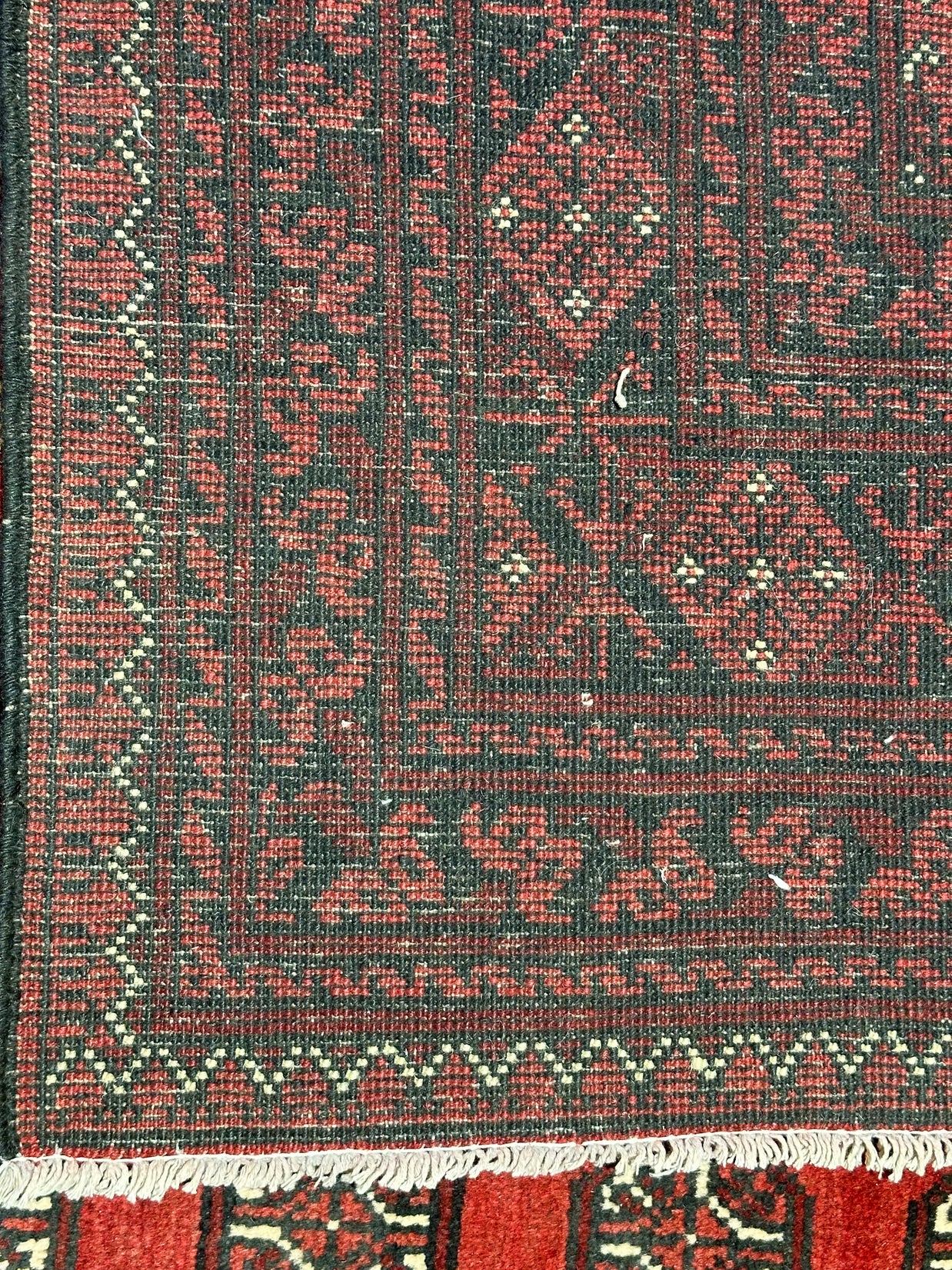 Afghan Turokman 100% Pure Wool pile Hand Knotted Rug From Afghanistan