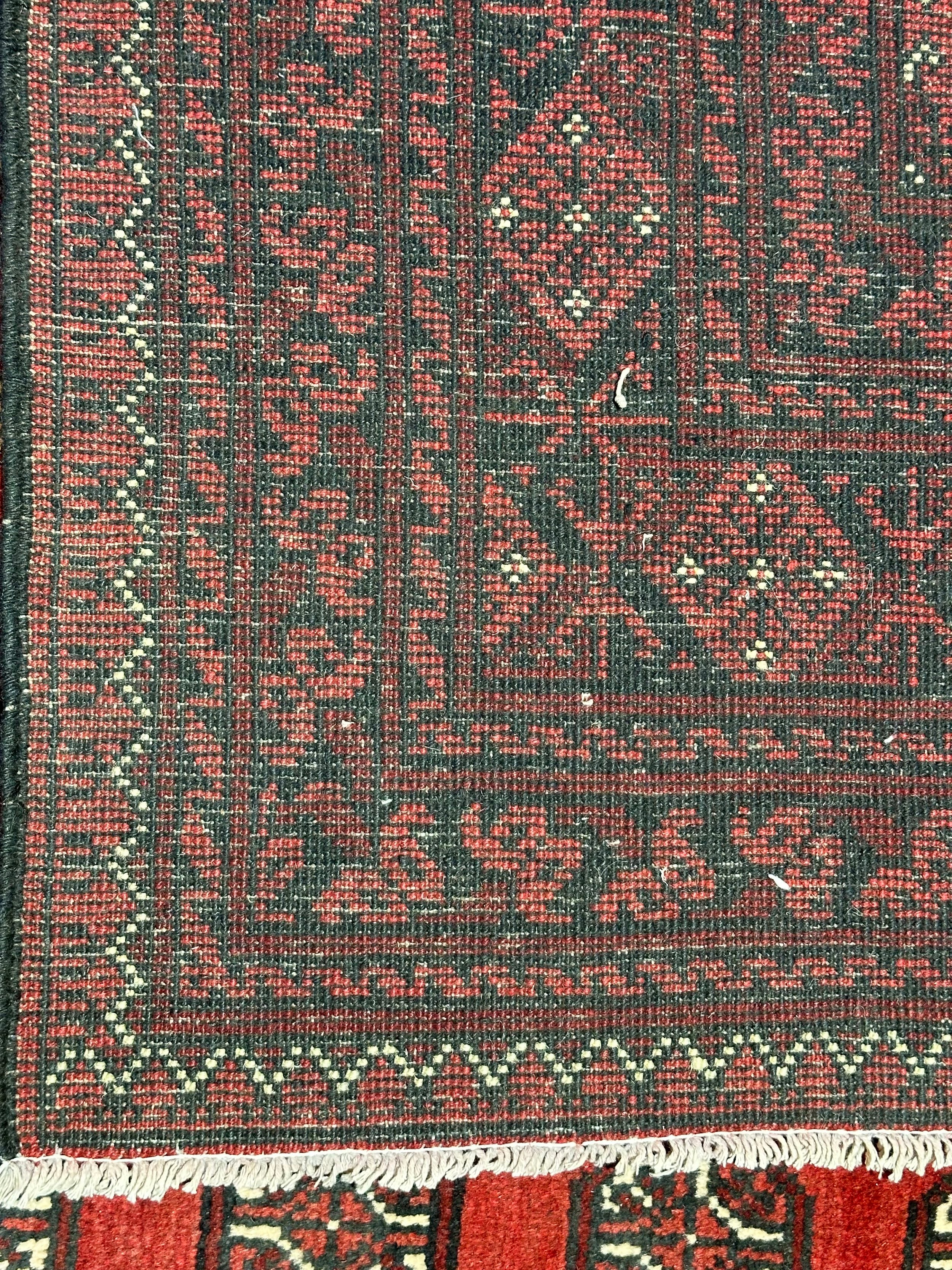 Afghan Turokman 100% Pure Wool pile Hand Knotted Rug From Afghanistan