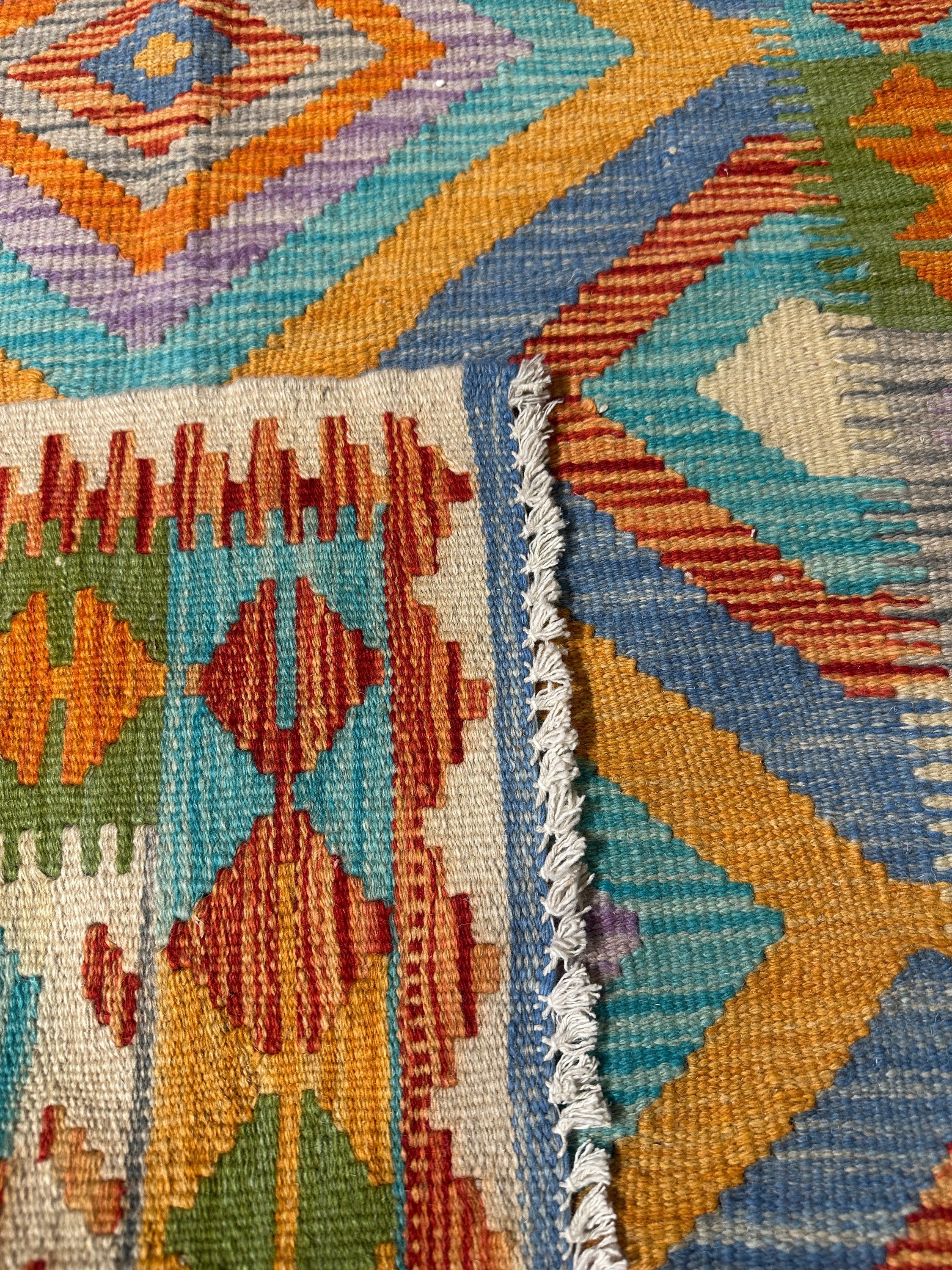 Chobi Kilim Rug - 118 cm x 88 cm