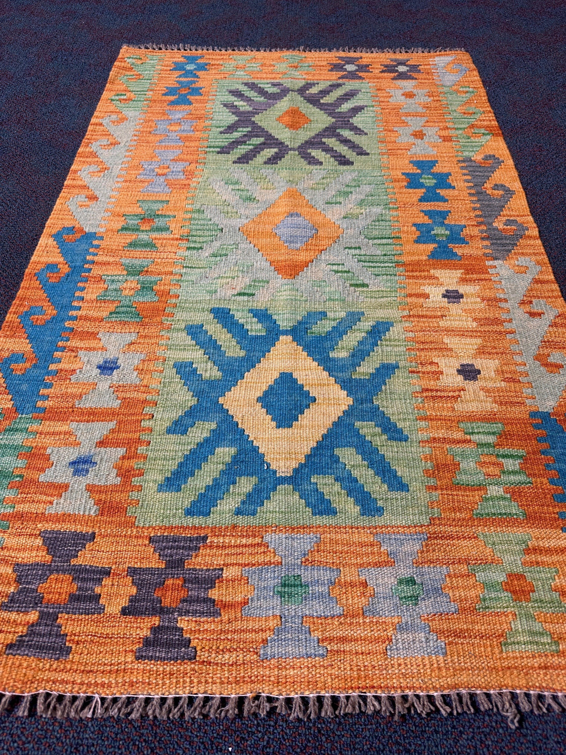 Chobi Kilim Rug - 128 cm x 81 cm