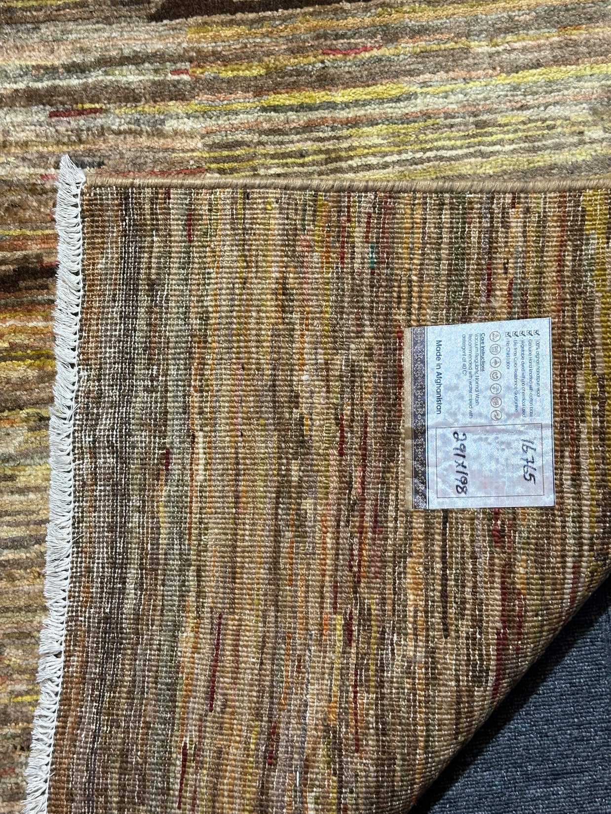 Fine Quality Handmade Afghan Modern Rug wool pile