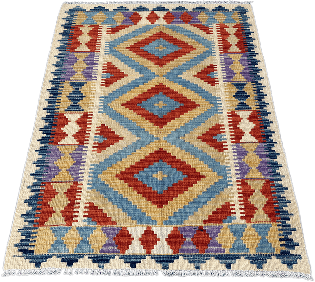 Chobi Kilim Rug - 123 cm x 87 cm