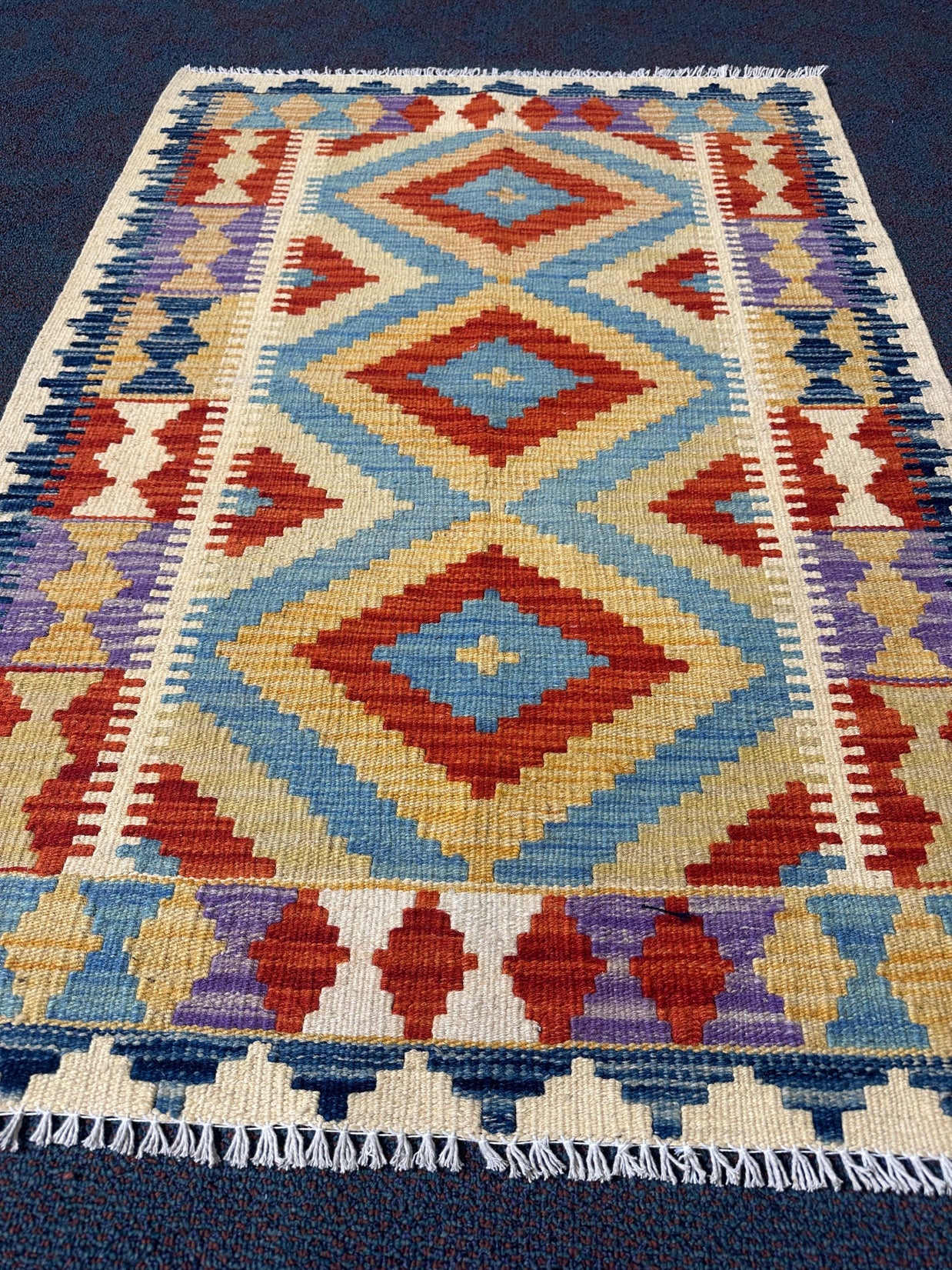 Chobi Kilim Rug - 123 cm x 87 cm