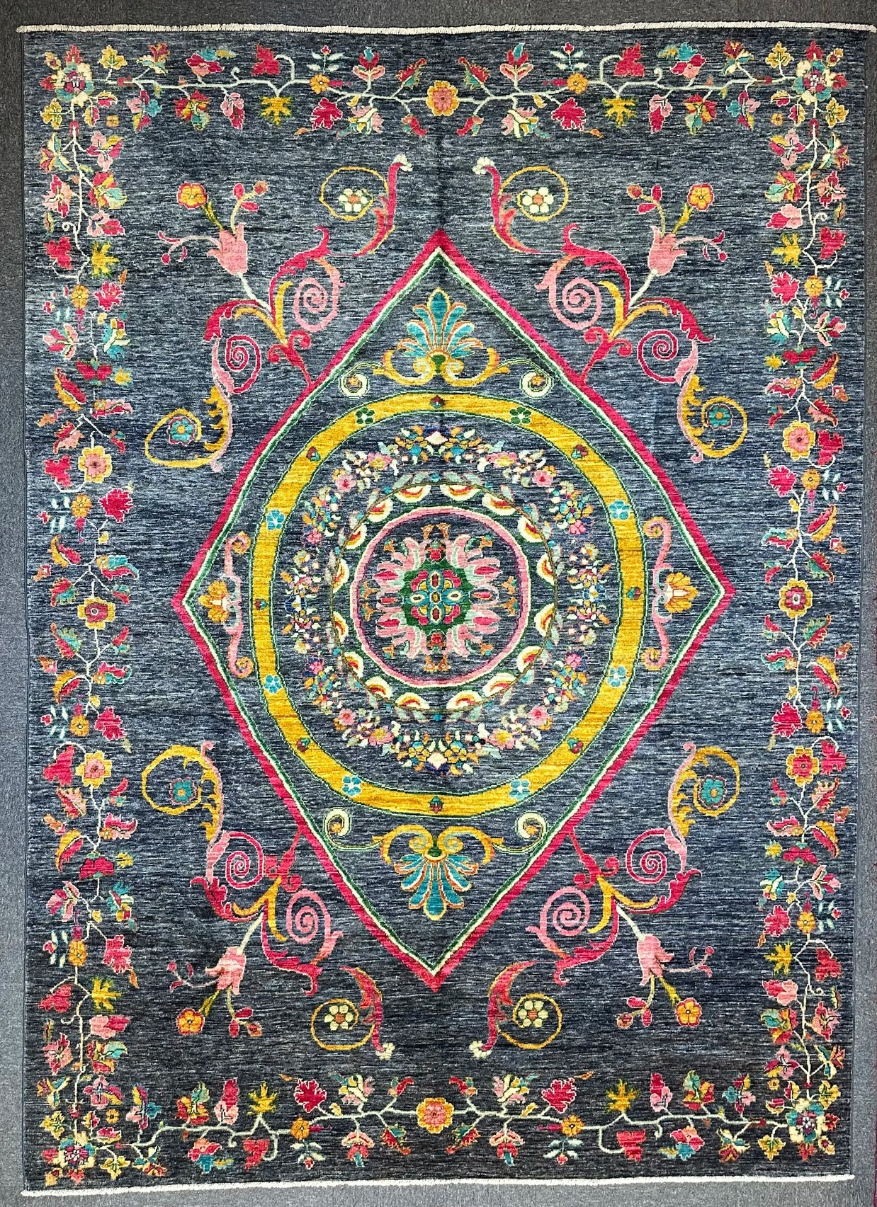 Afghan Chob Rang Natural Dye designer Handmade Rug from Afghanistan