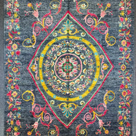 Afghan Chob Rang Natural Dye designer Handmade Rug from Afghanistan