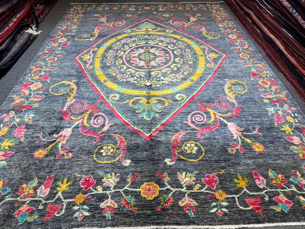 Afghan Chob Rang Natural Dye designer Handmade Rug from Afghanistan