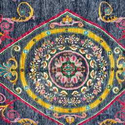 Afghan Chob Rang Natural Dye designer Handmade Rug from Afghanistan