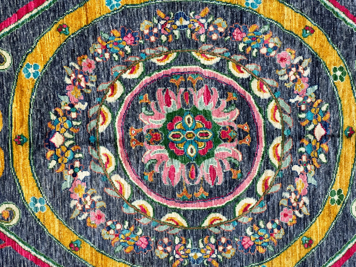 Afghan Chob Rang Natural Dye designer Handmade Rug from Afghanistan