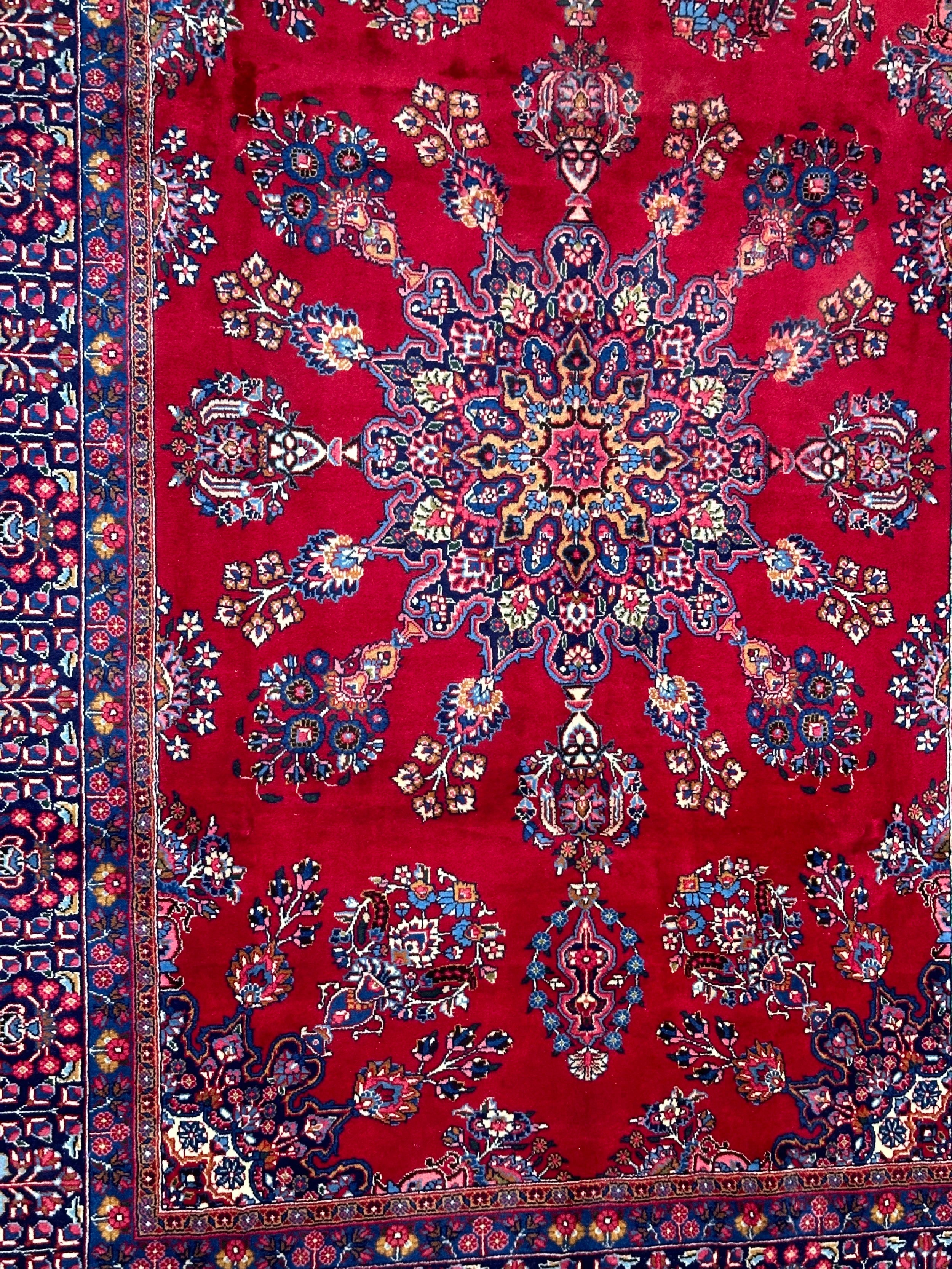 Persian Tabriz Pure Wool Pile Hand Knotted rug from Iran