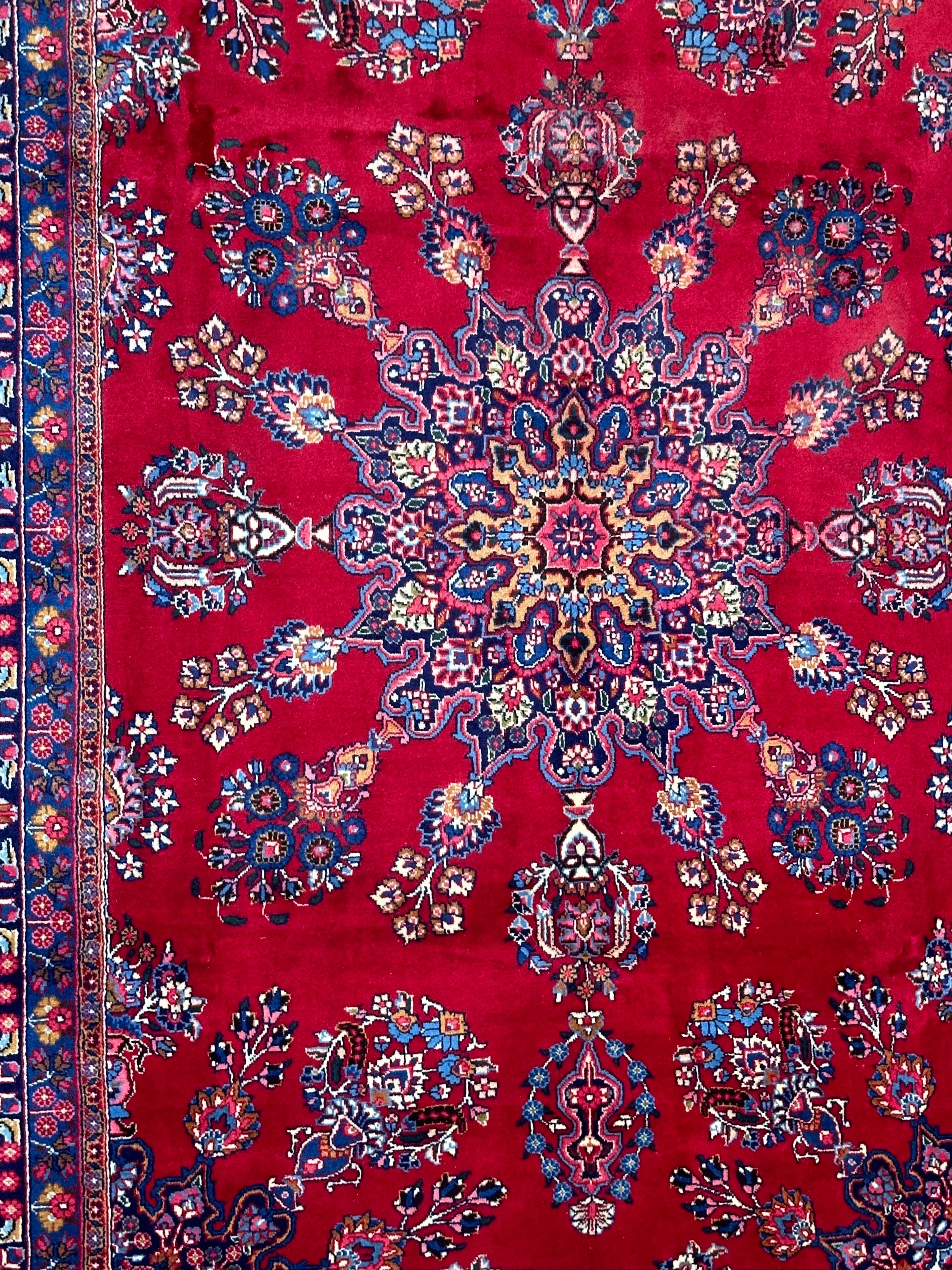 Persian Tabriz Pure Wool Pile Hand Knotted rug from Iran