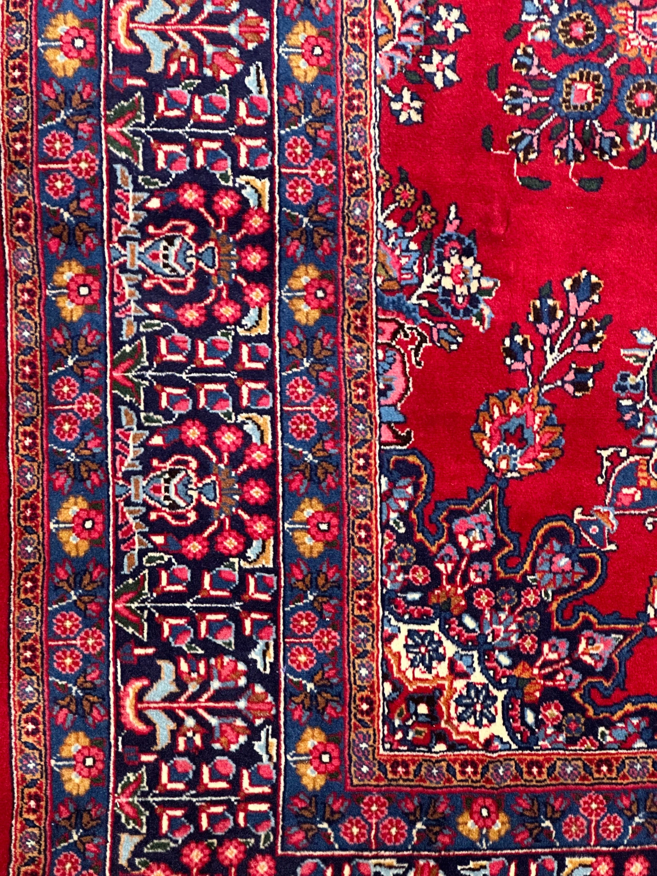 Persian Tabriz Pure Wool Pile Hand Knotted rug from Iran