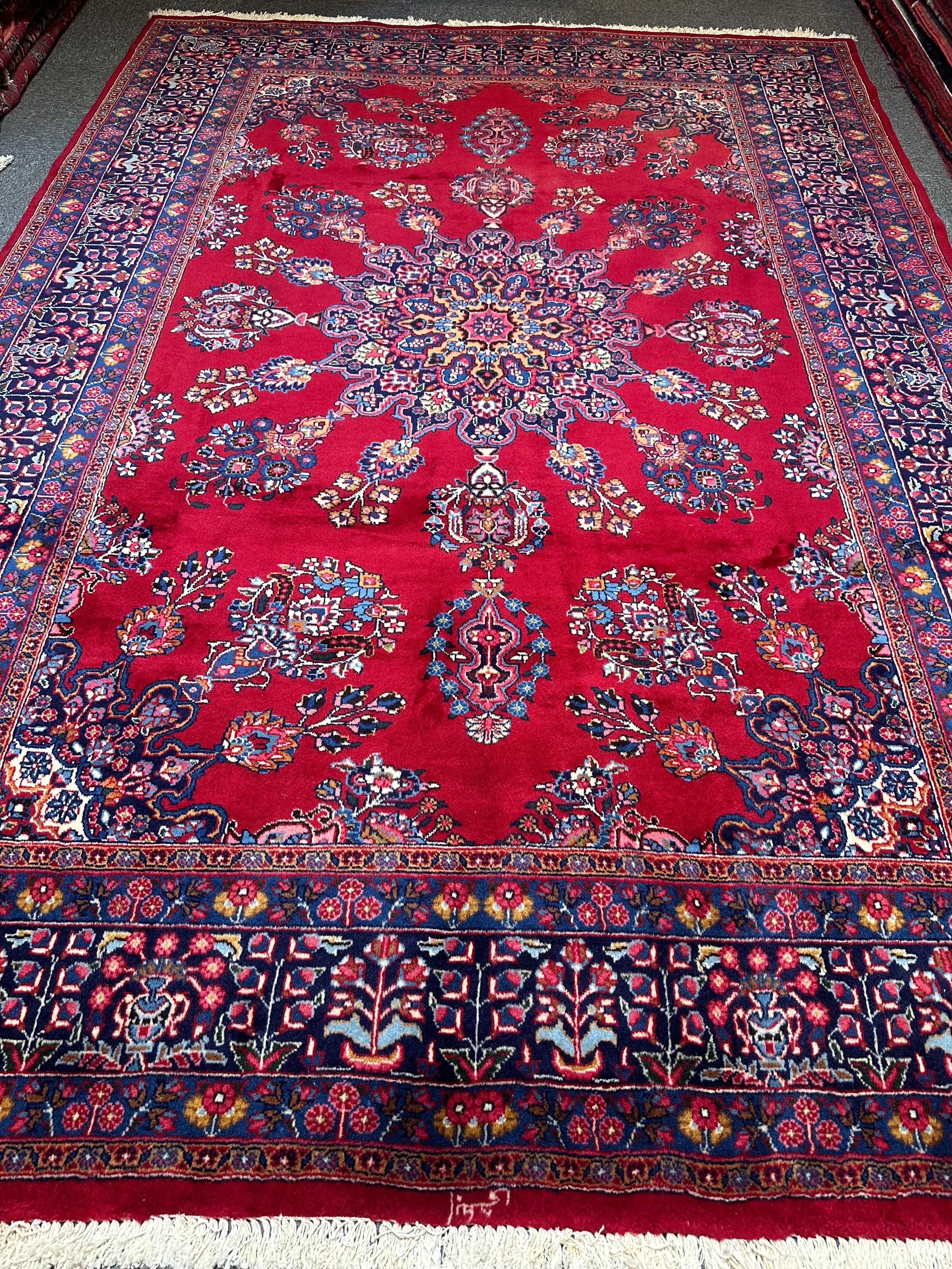 Persian Tabriz Pure Wool Pile Hand Knotted rug from Iran