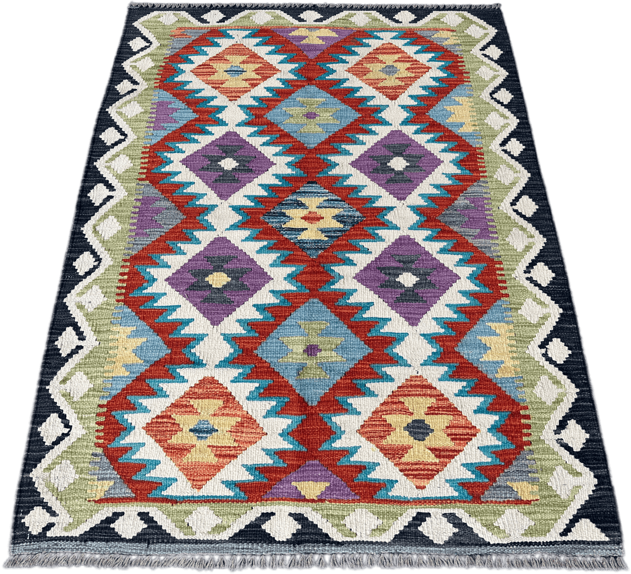 Chobi Kilim Rug - 147 cm x 100 cm
