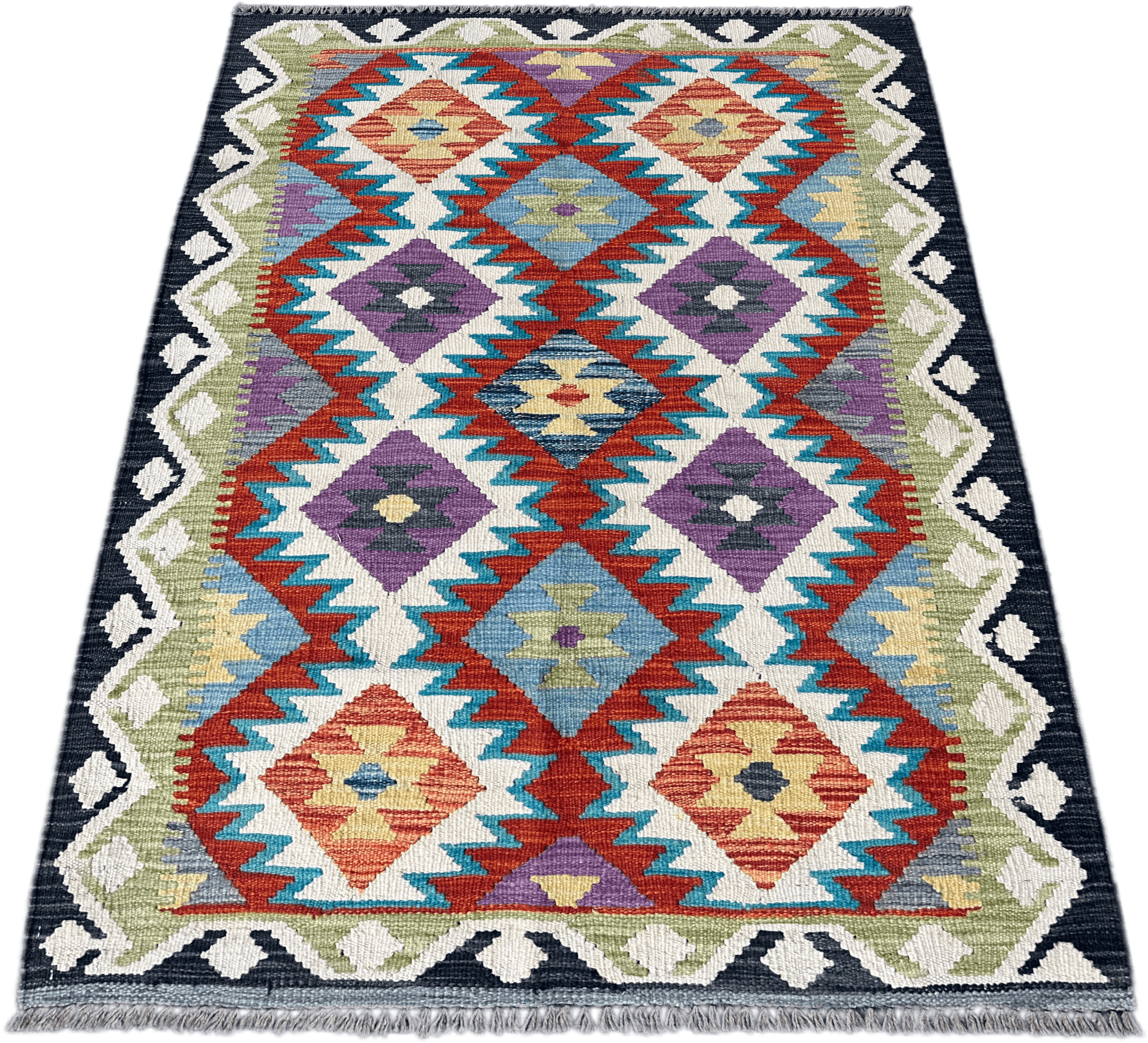 Chobi Kilim Rug - 147 cm x 100 cm