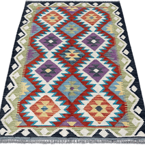 Chobi Kilim Rug - 147 cm x 100 cm