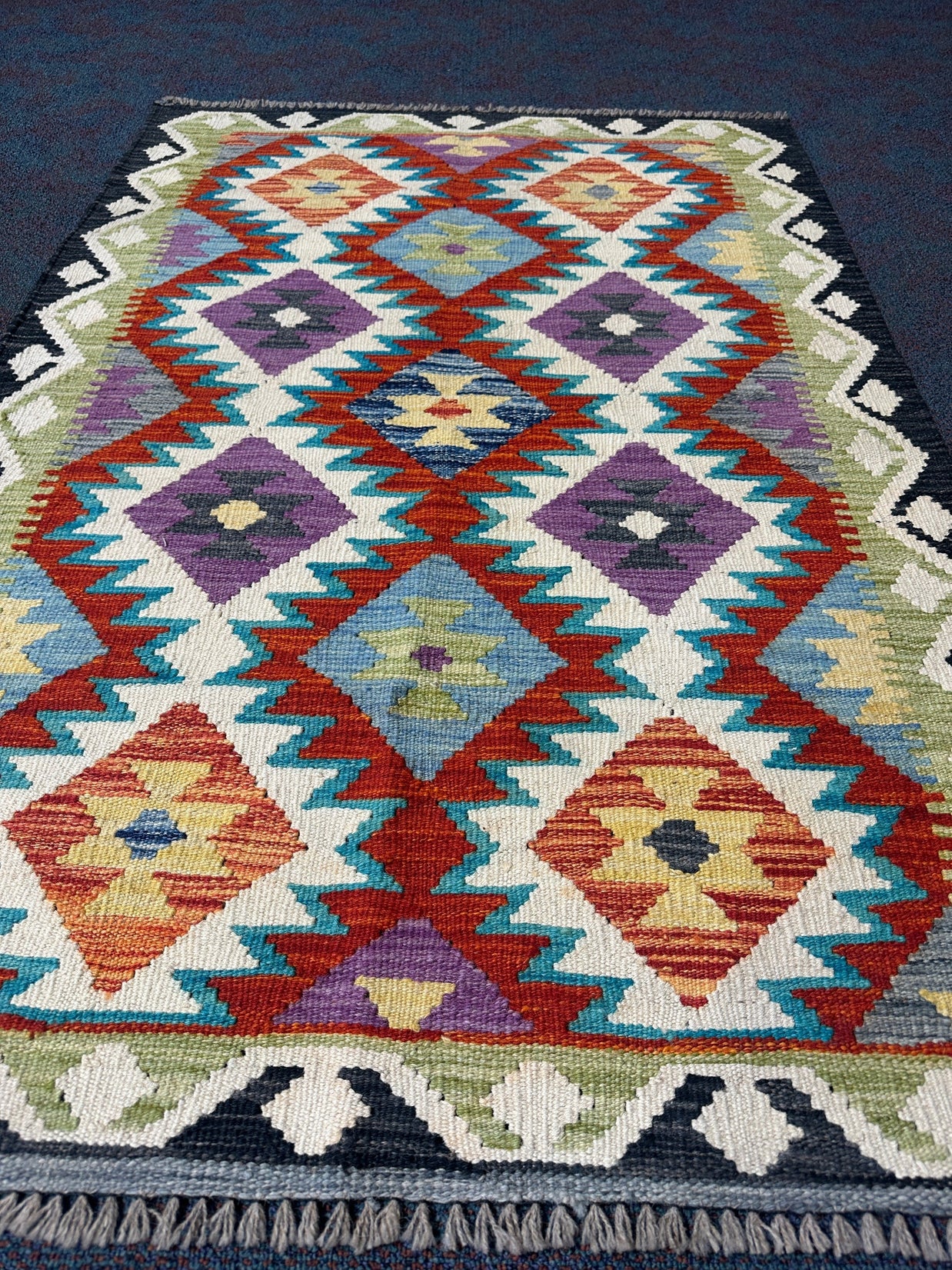 Chobi Kilim Rug - 147 cm x 100 cm