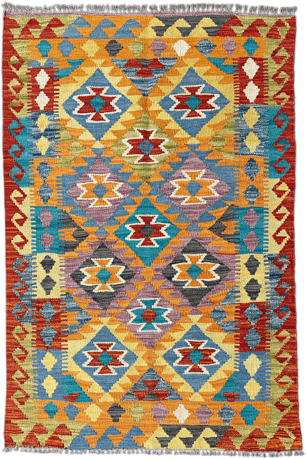 Chobi Kilim Rug - 147 cm x 100 cm