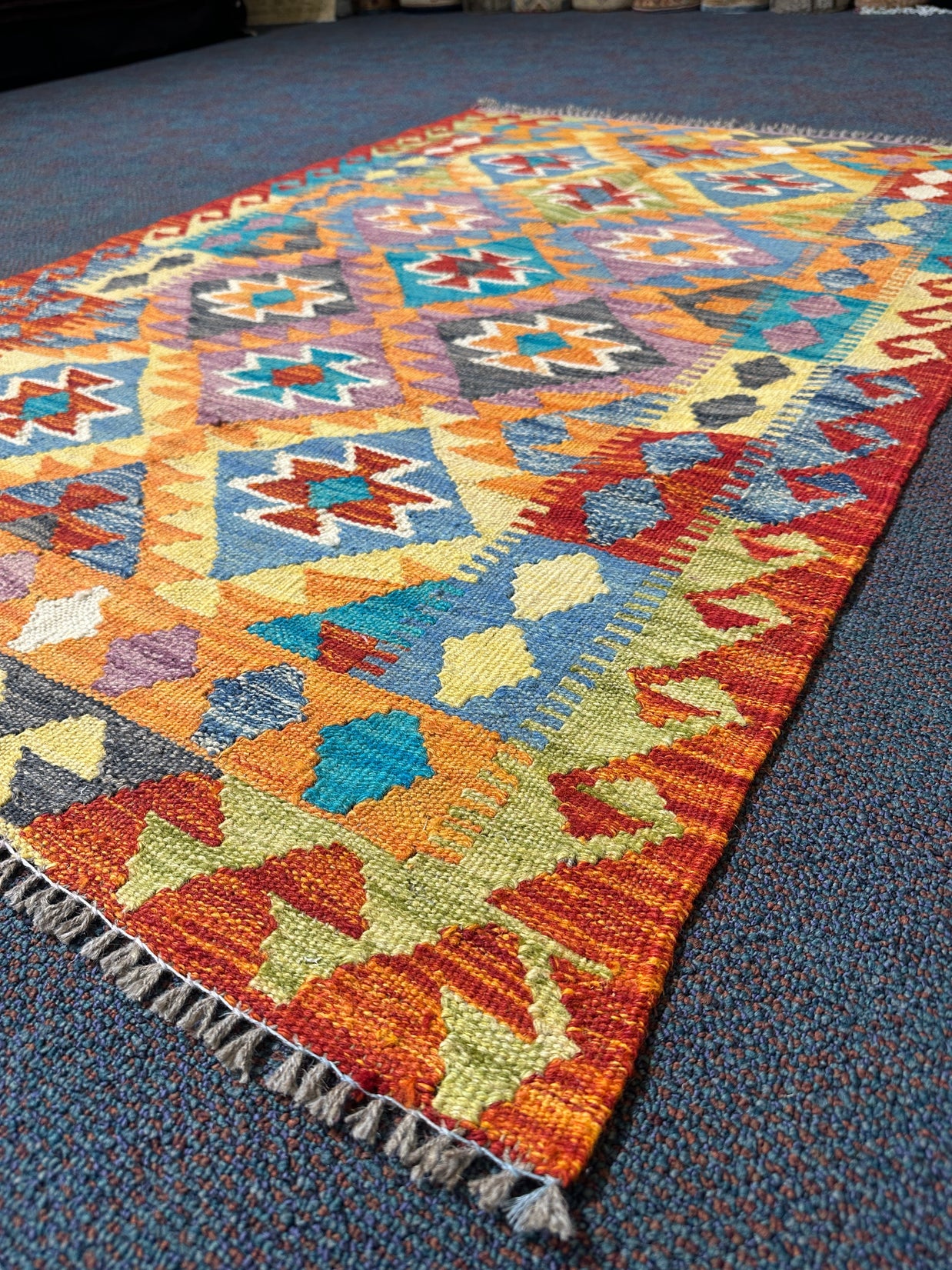 Chobi Kilim Rug - 147 cm x 100 cm