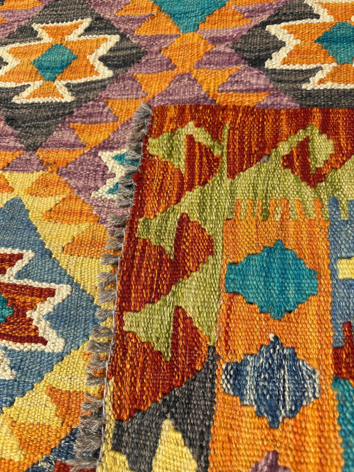 Chobi Kilim Rug - 147 cm x 100 cm