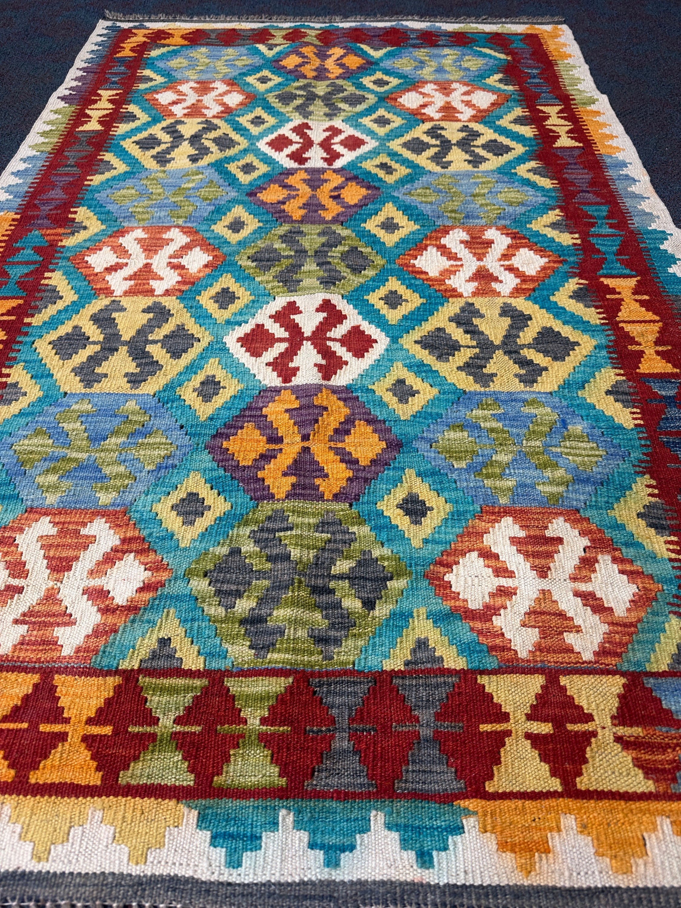 Chobi Kilim Rug - 168 cm x 103 cm