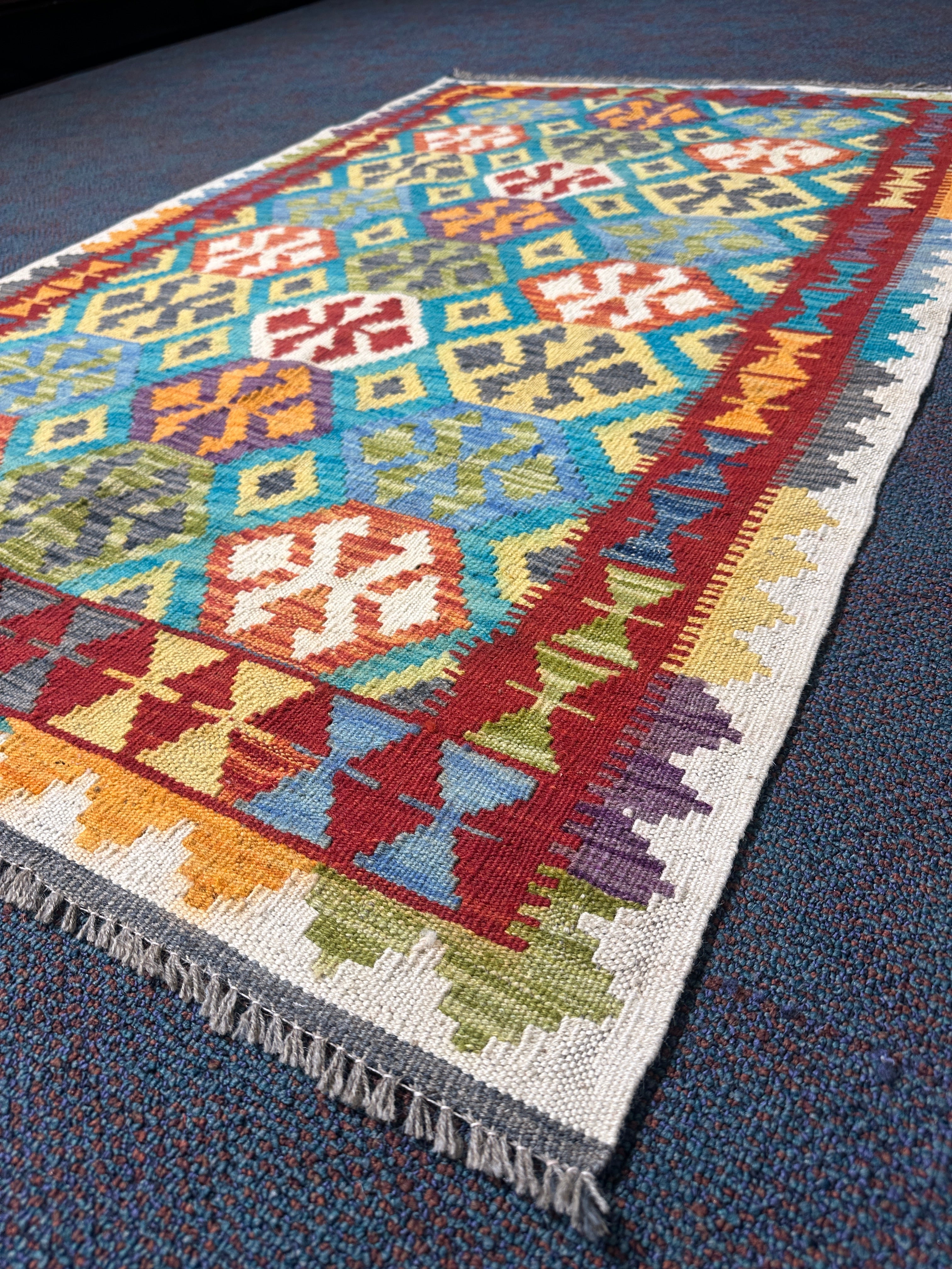 Chobi Kilim Rug - 168 cm x 103 cm