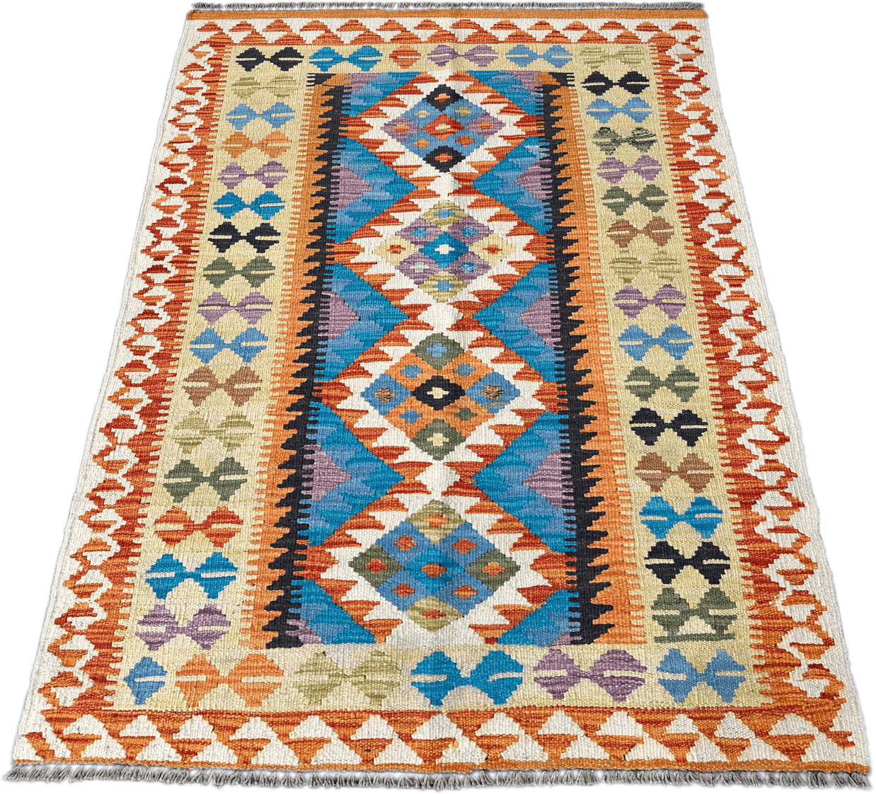 Chobi Kilim Rug - 142 cm x 95 cm
