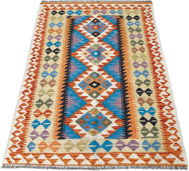 Chobi Kilim Rug - 142 cm x 95 cm