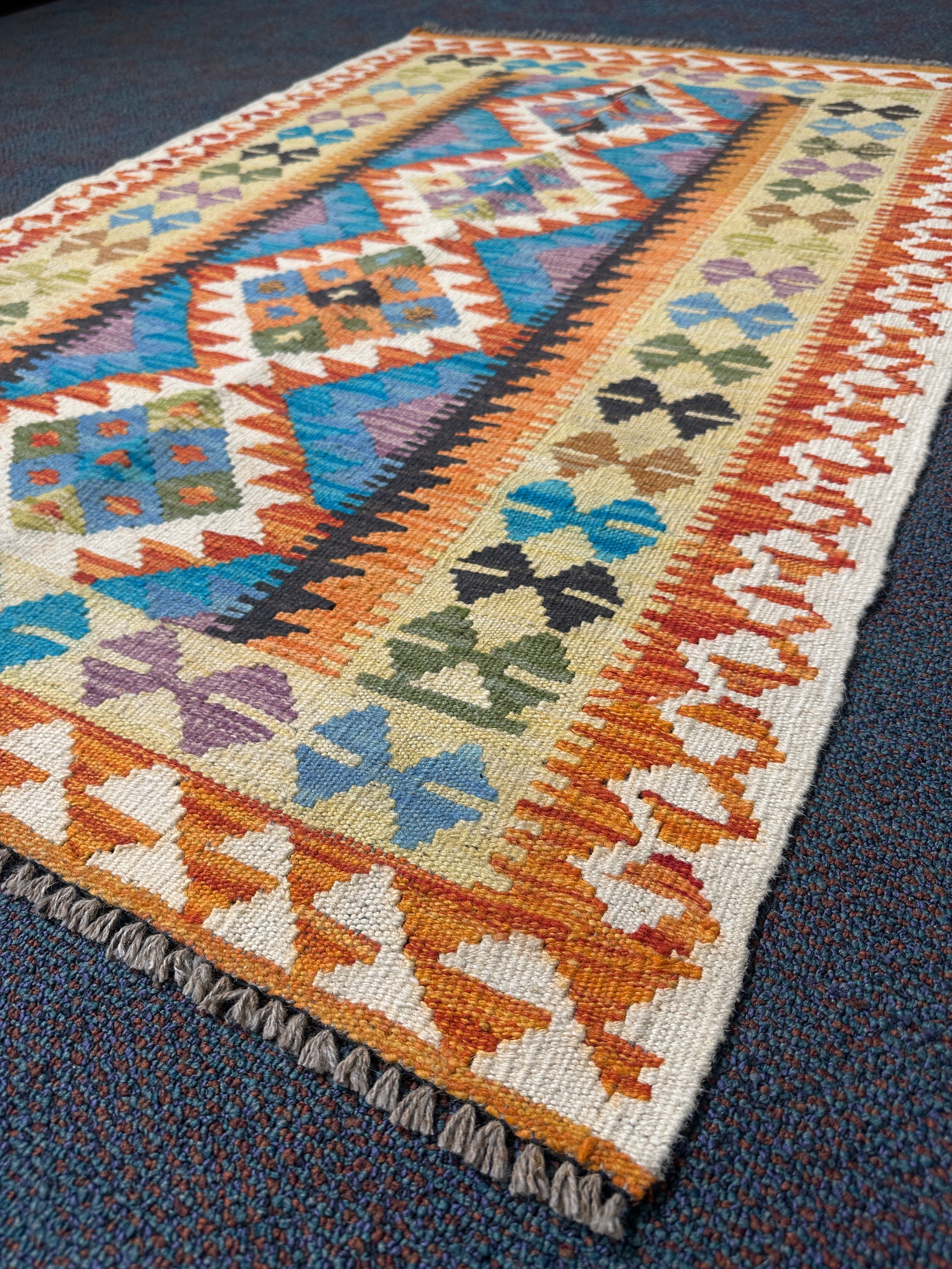 Chobi Kilim Rug - 142 cm x 95 cm
