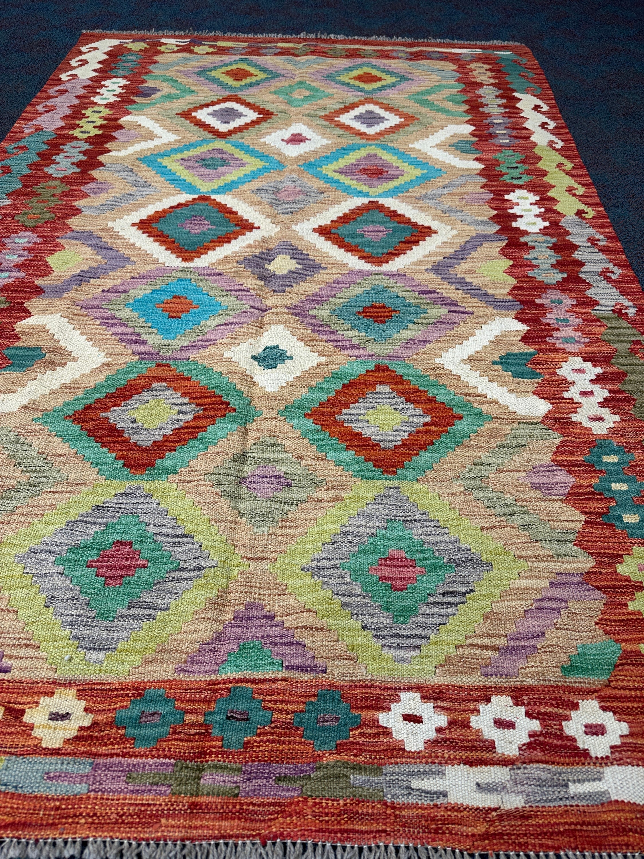 Chobi Kilim Rug - 176 cm x 117 cm