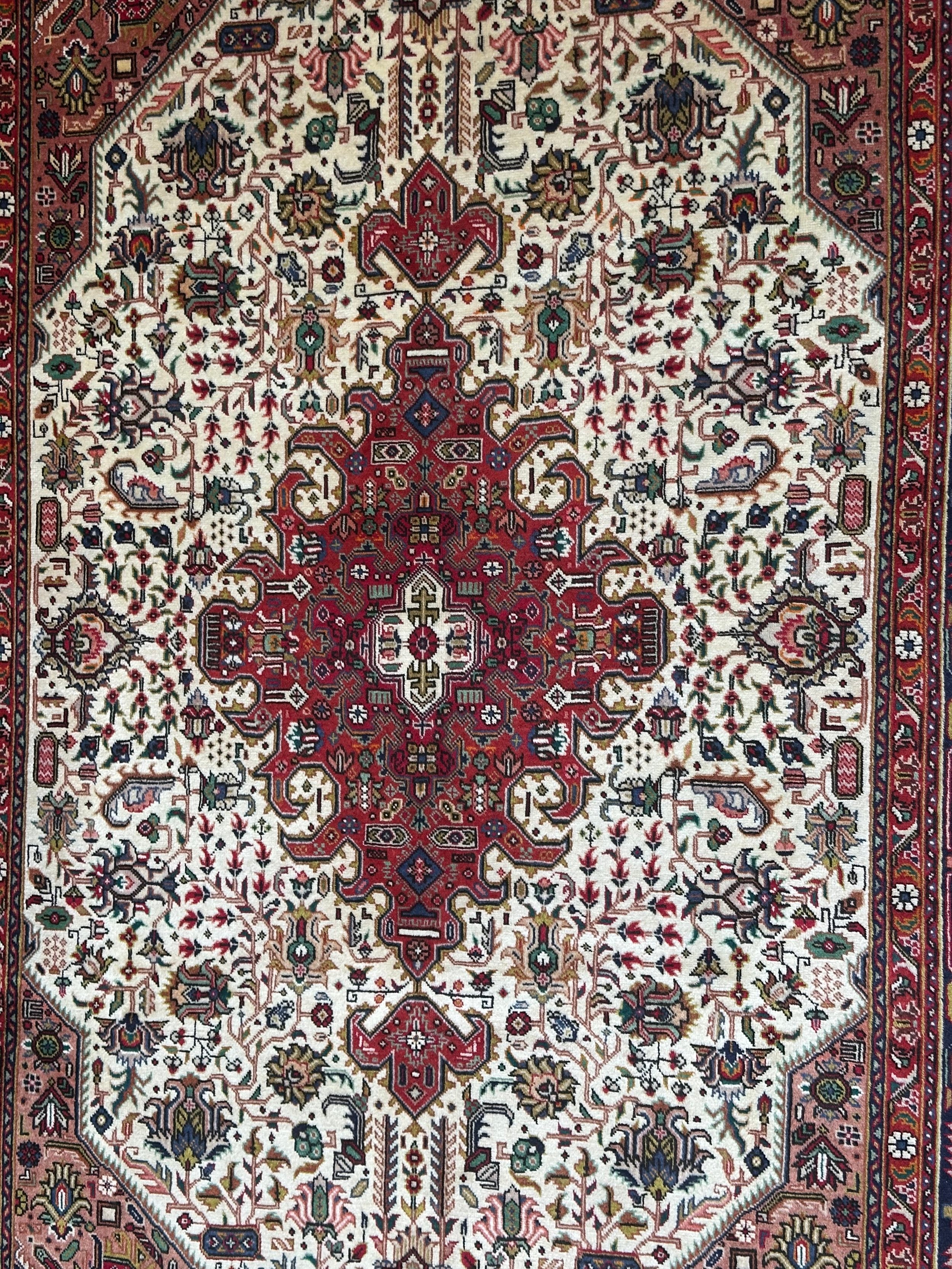 Persian Tabriz Pure Wool pile Hand Knotted From Persian