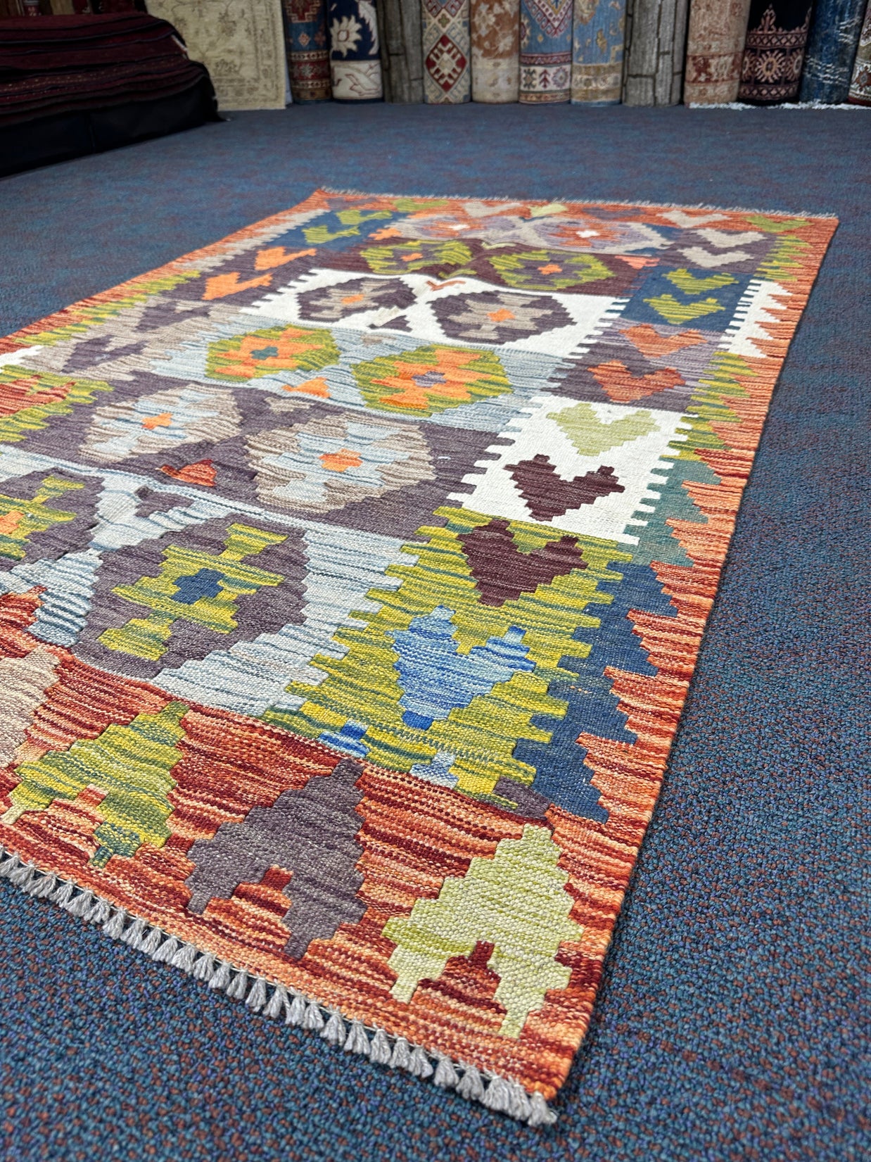 Chobi Kilim Rug - 176 cm x 113 cm