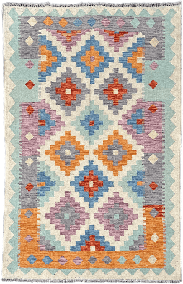 Chobi Kilim Rug - 184 cm x 119 cm