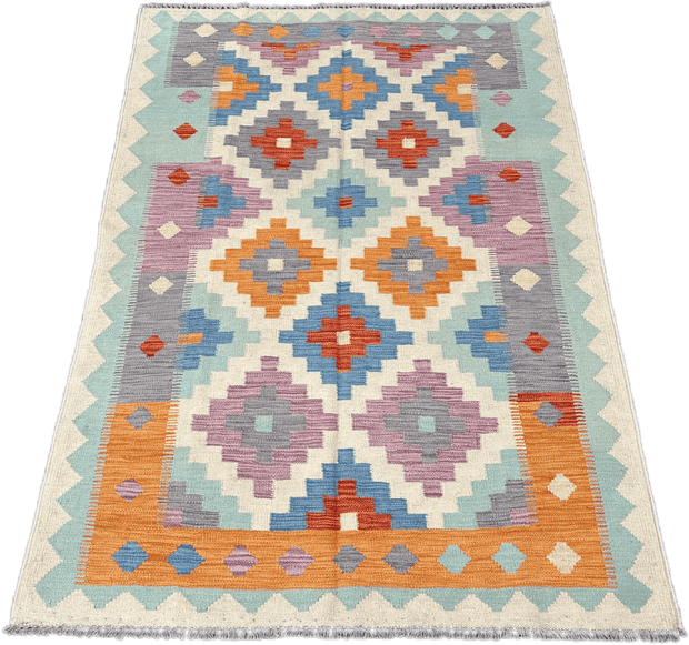 Chobi Kilim Rug - 184 cm x 119 cm