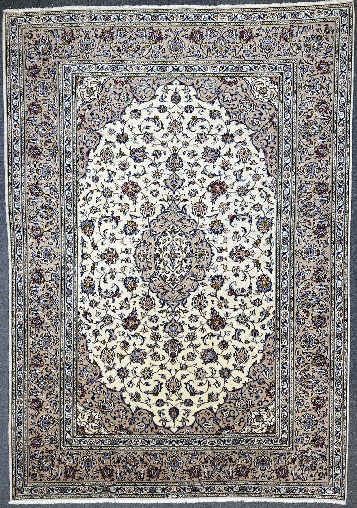 Fine Persian Kashan Signature Rug From Persia
