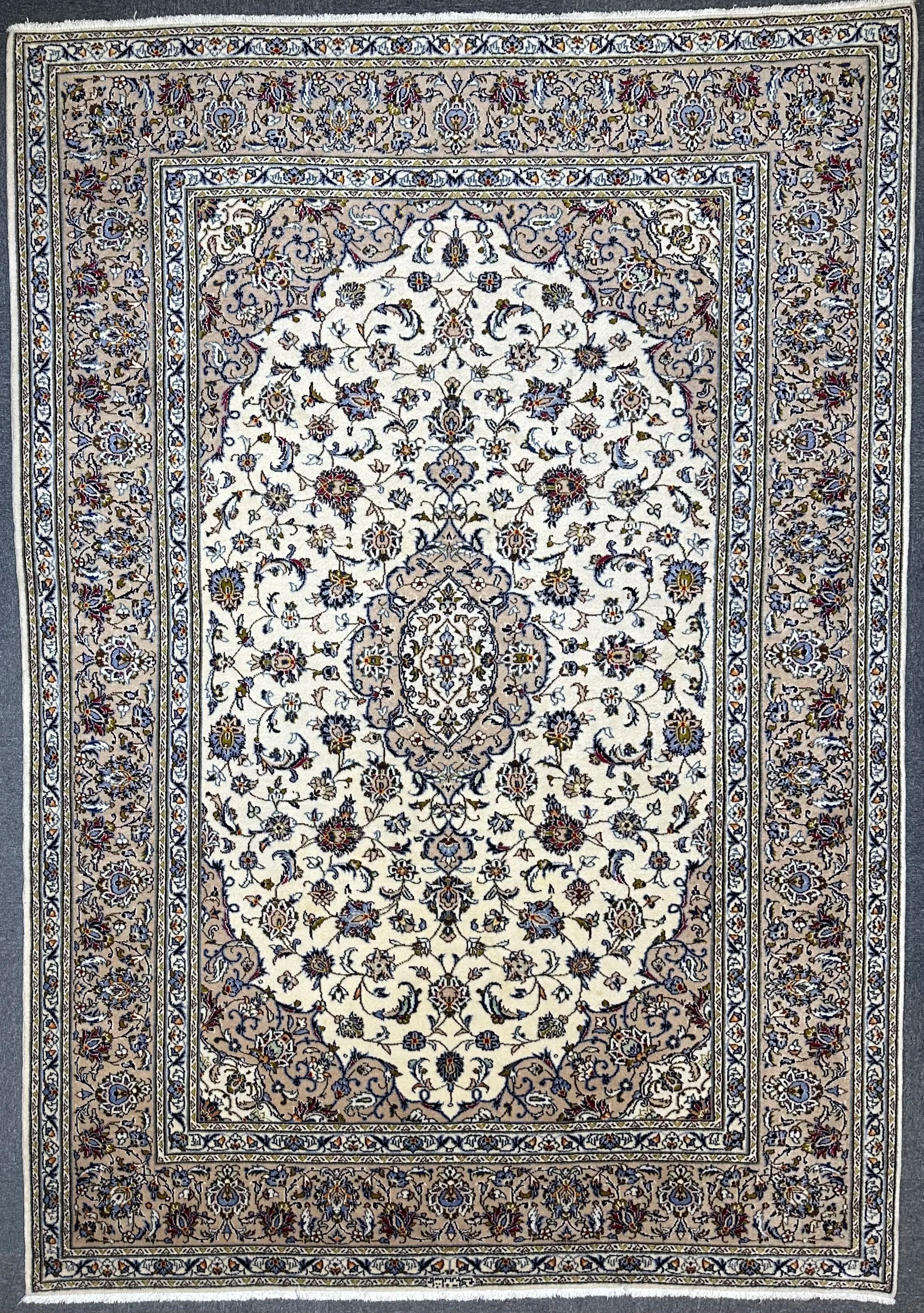 Fine Persian Kashan Signature Rug From Persia