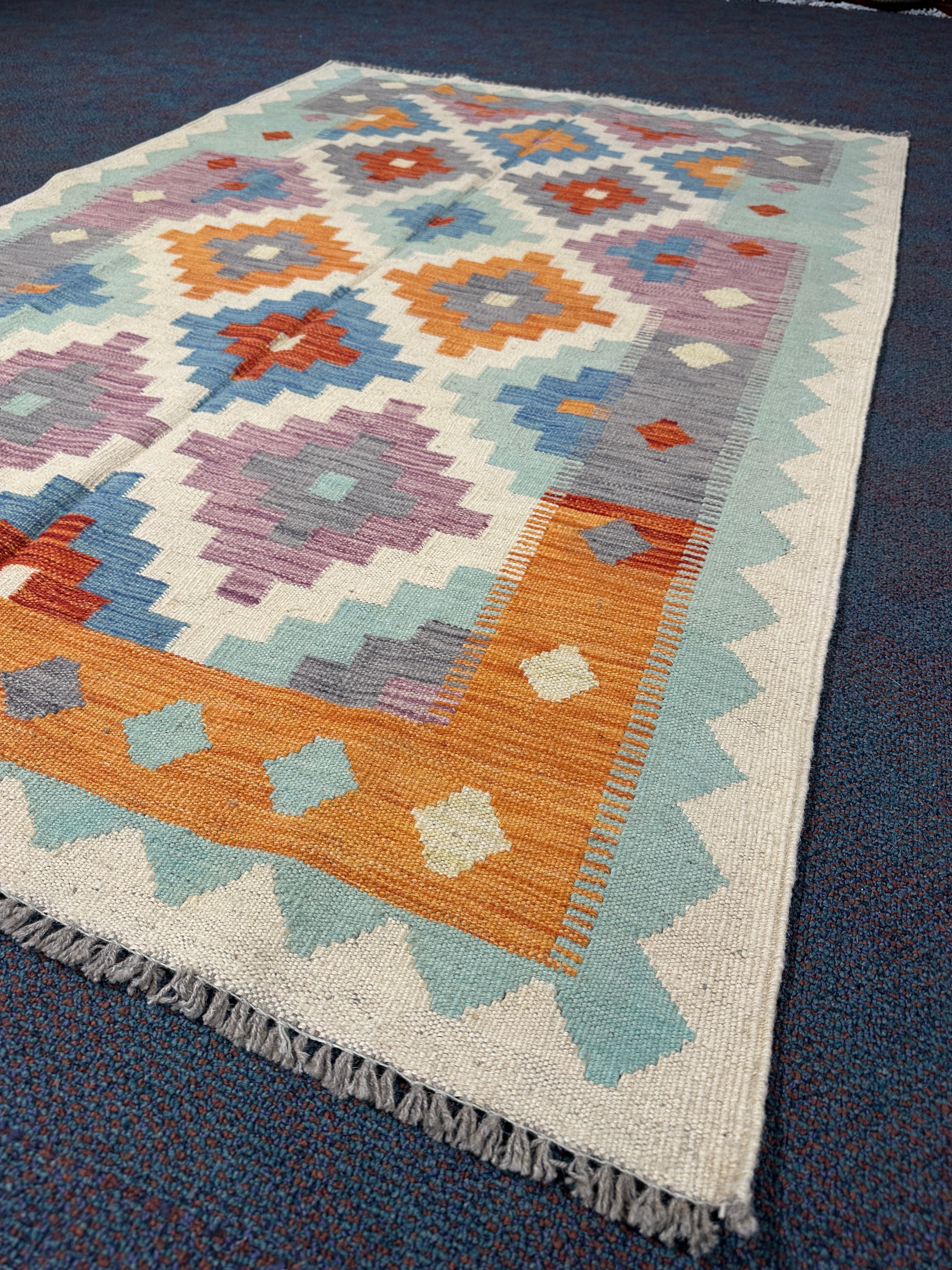 Chobi Kilim Rug - 184 cm x 119 cm
