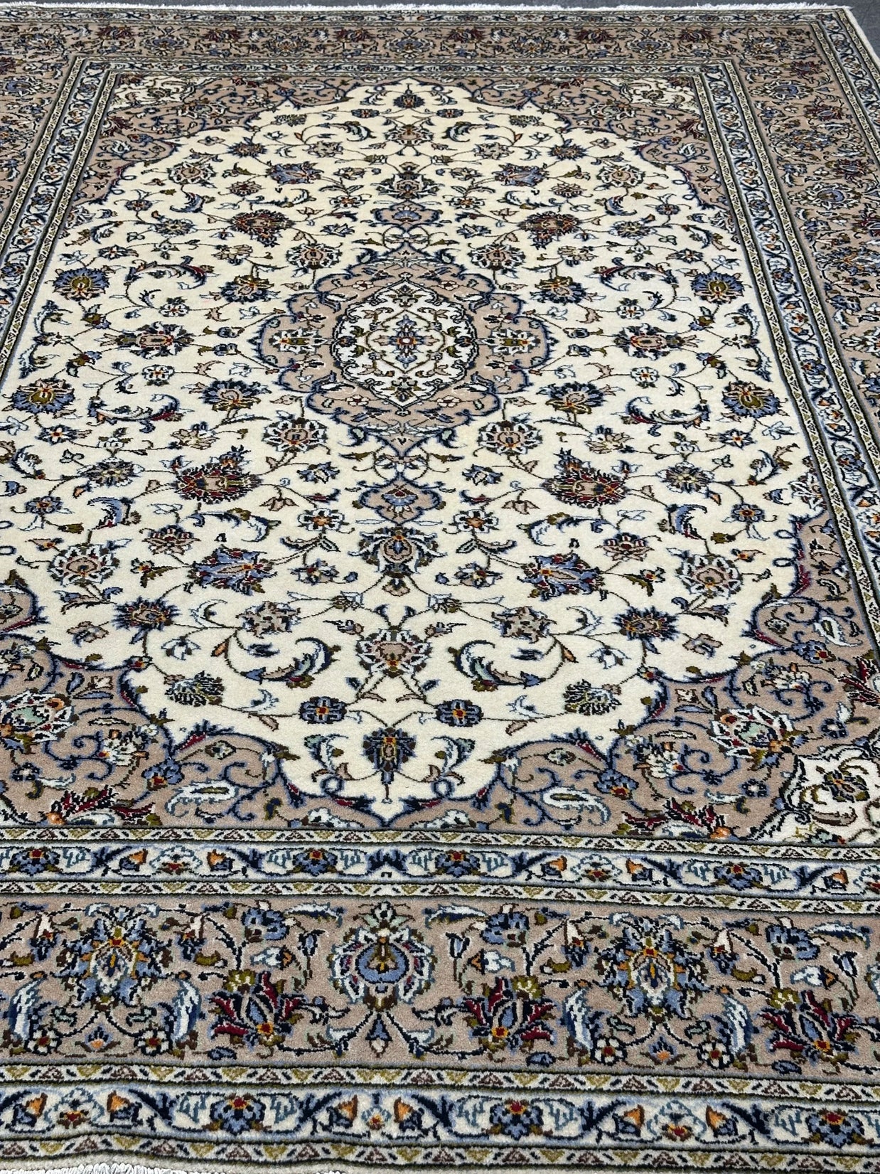 Fine Persian Kashan Signature Rug From Persia