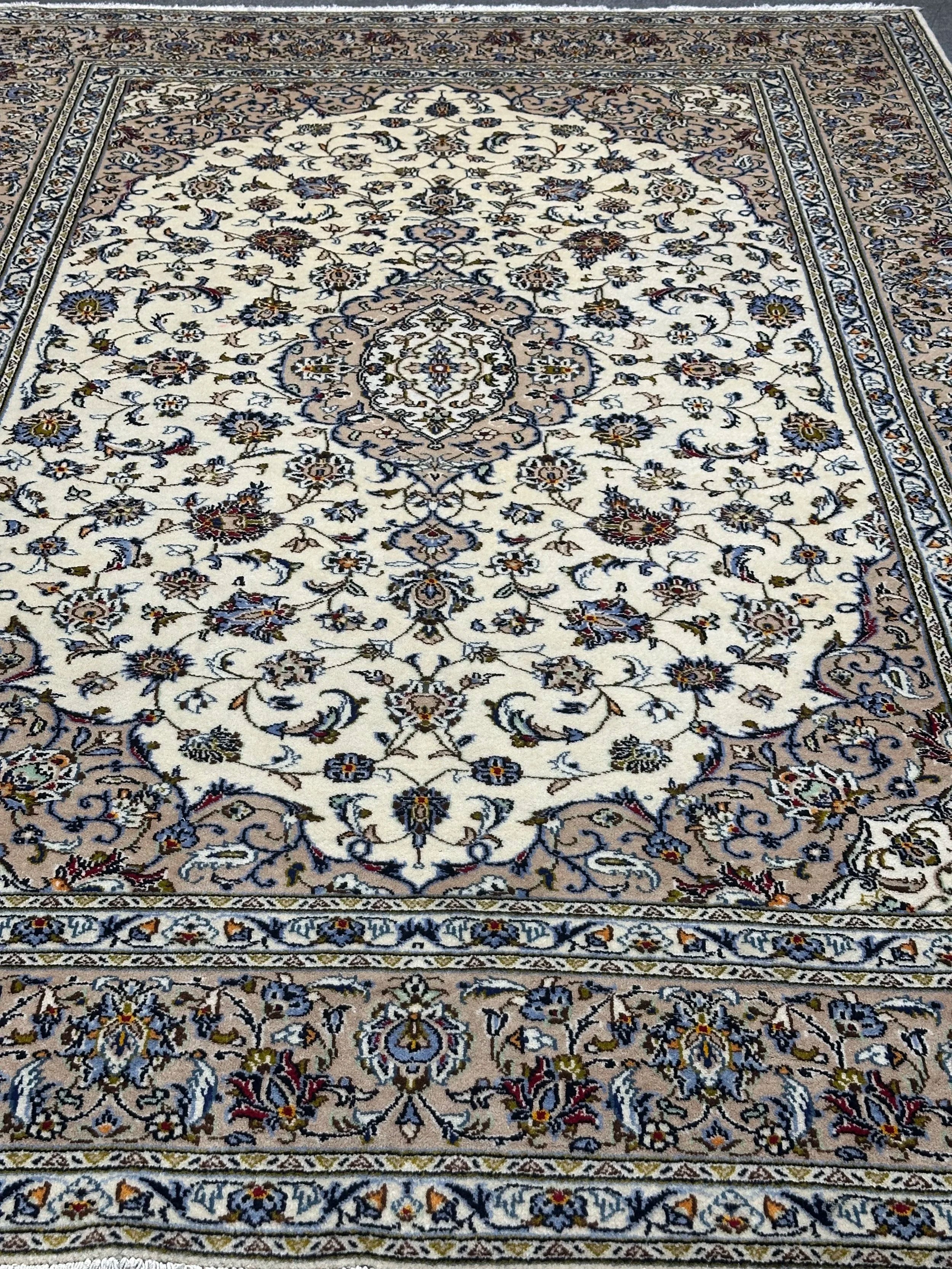 Fine Persian Kashan Signature Rug From Persia