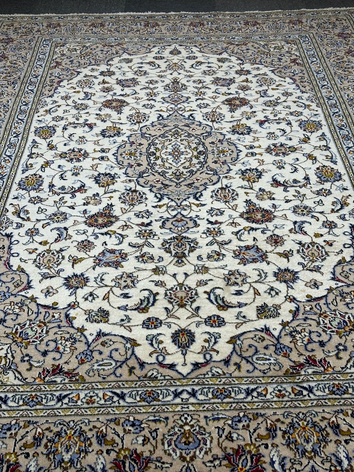 Fine Persian Kashan Signature Rug From Persia