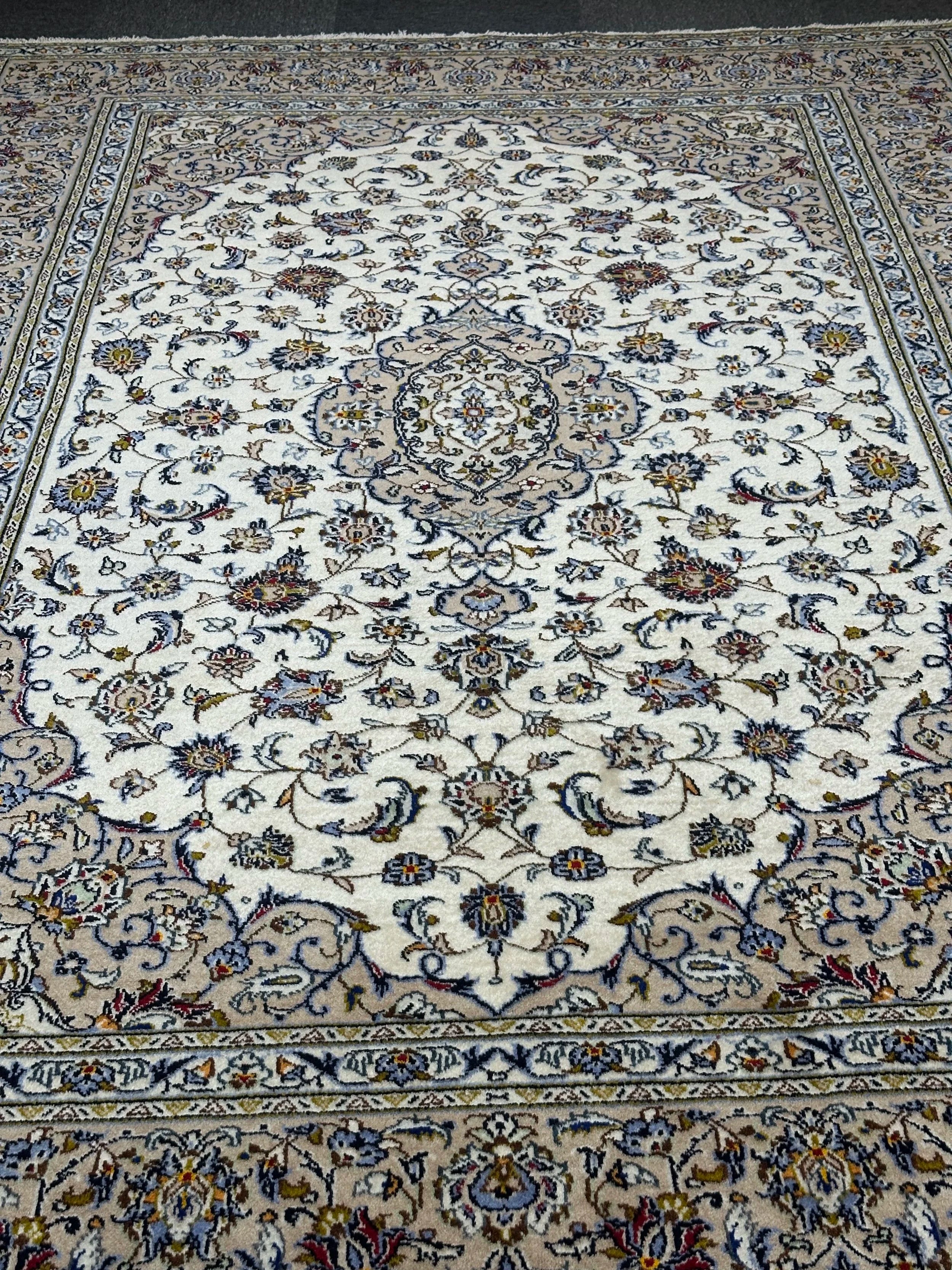 Fine Persian Kashan Signature Rug From Persia