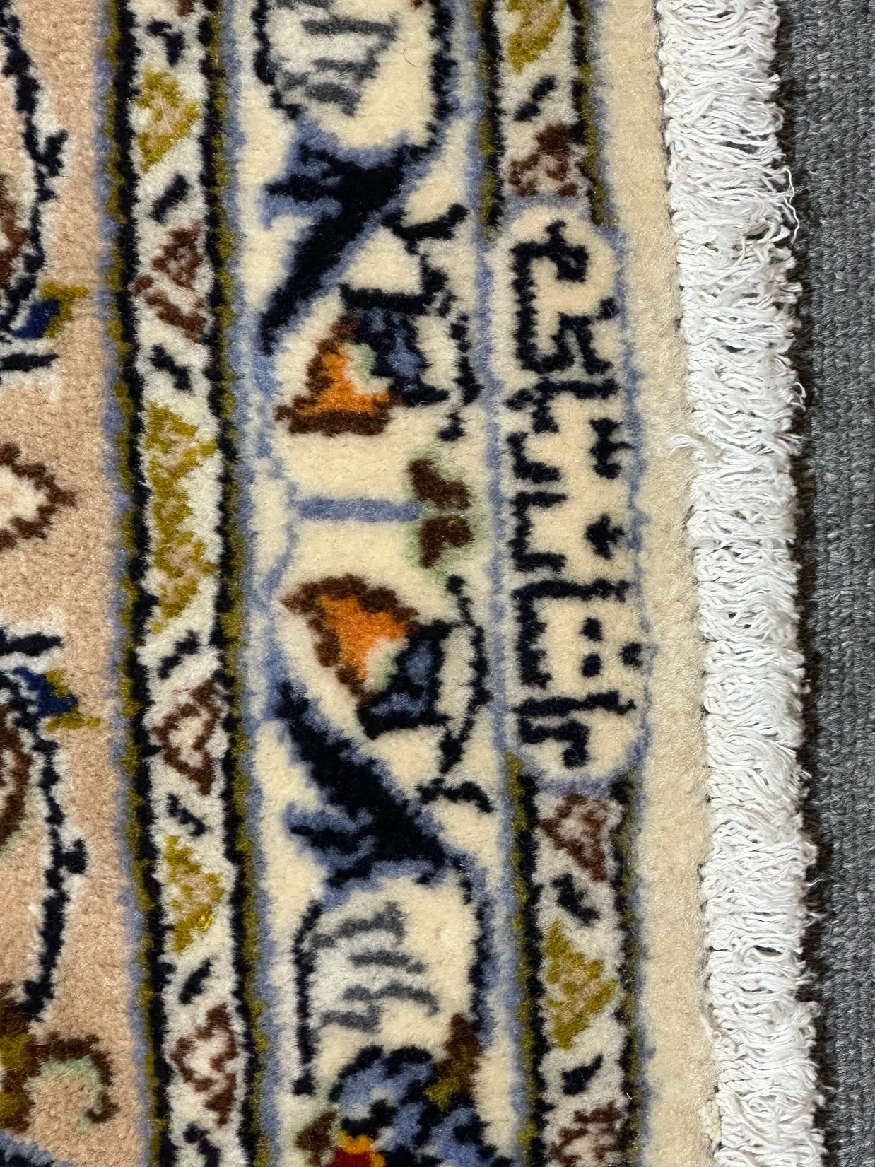 Fine Persian Kashan Signature Rug From Persia