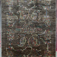Designer Hand Knotted Woollen Rug from Afghan Nomadic
