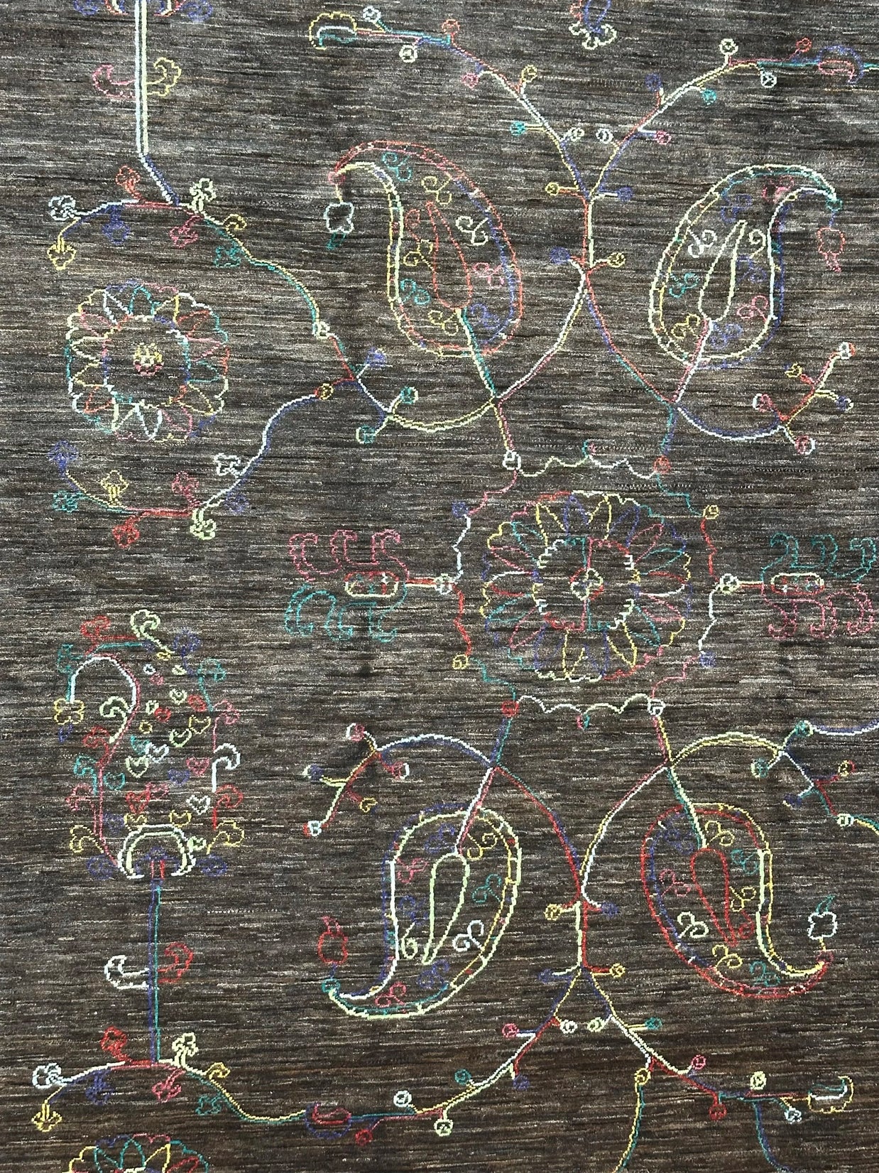 Designer Hand Knotted Woollen Rug from Afghan Nomadic