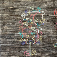 Designer Hand Knotted Woollen Rug from Afghan Nomadic