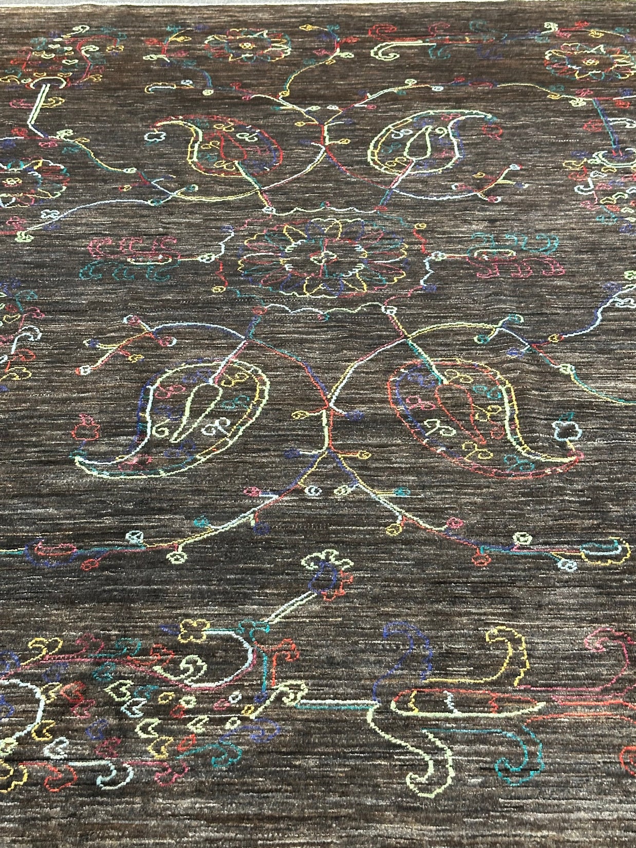 Designer Hand Knotted Woollen Rug from Afghan Nomadic