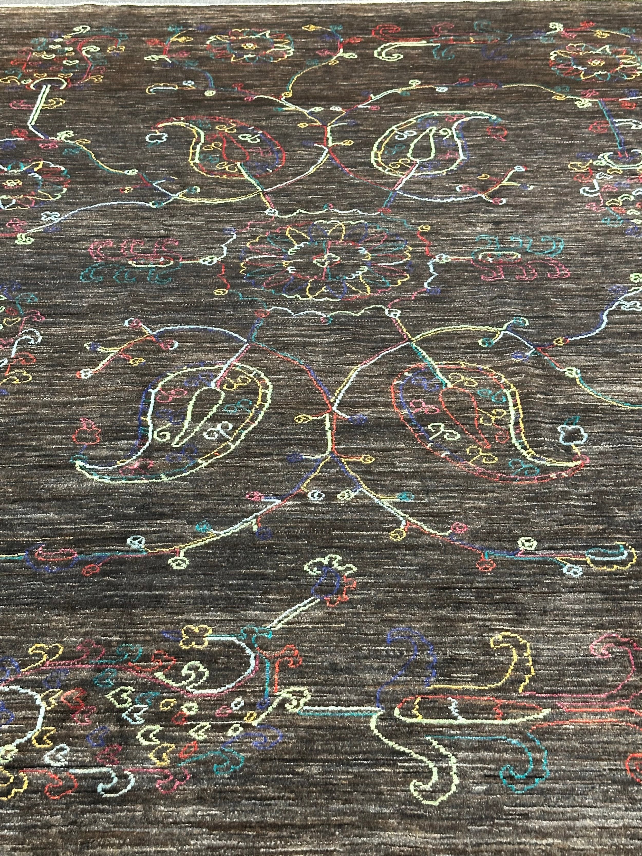 Designer Hand Knotted Woollen Rug from Afghan Nomadic