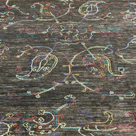 Designer Hand Knotted Woollen Rug from Afghan Nomadic