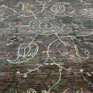 Designer Hand Knotted Woollen Rug from Afghan Nomadic